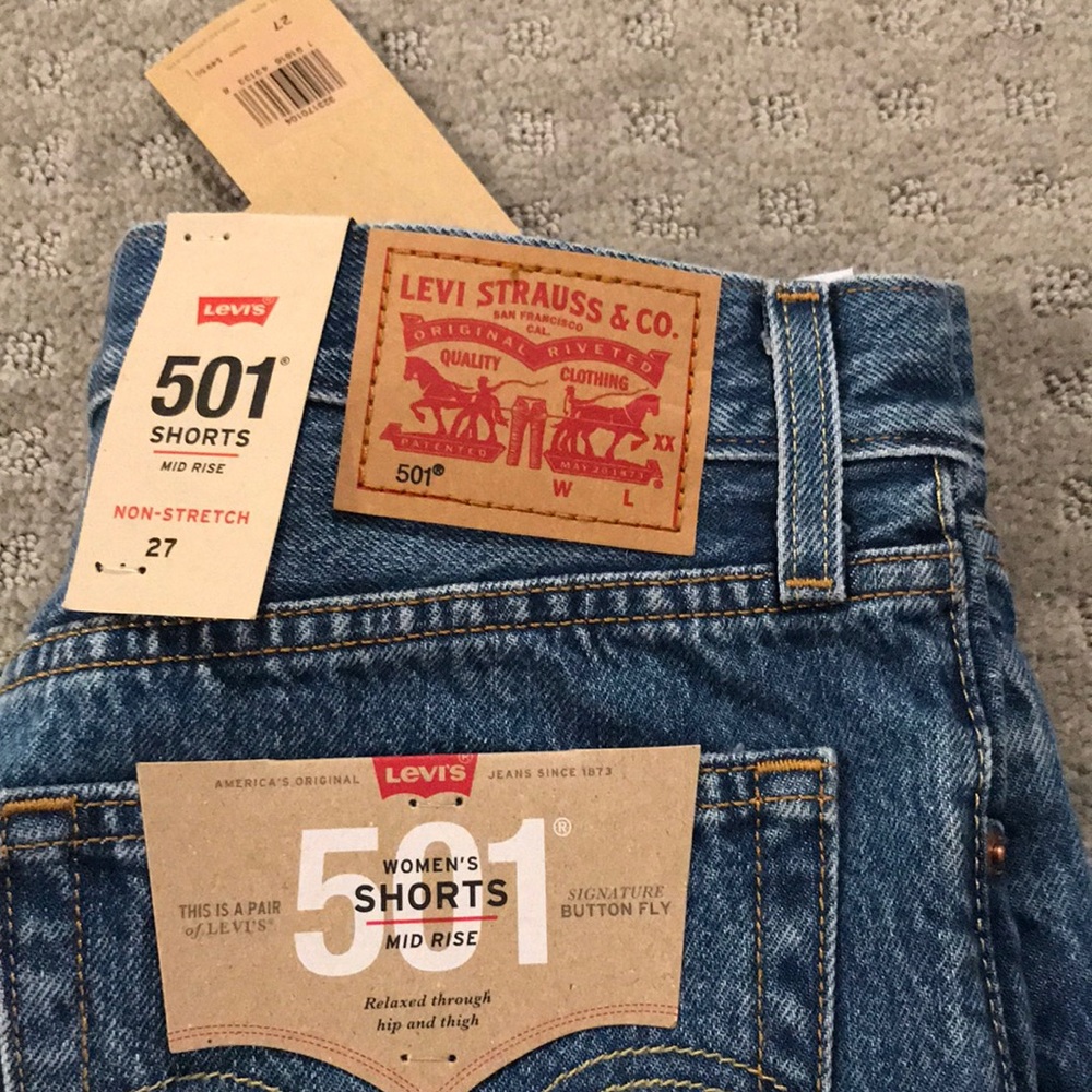 NWT Levi’s jean shorts 501 fit size 27 - Picture 6 of 6